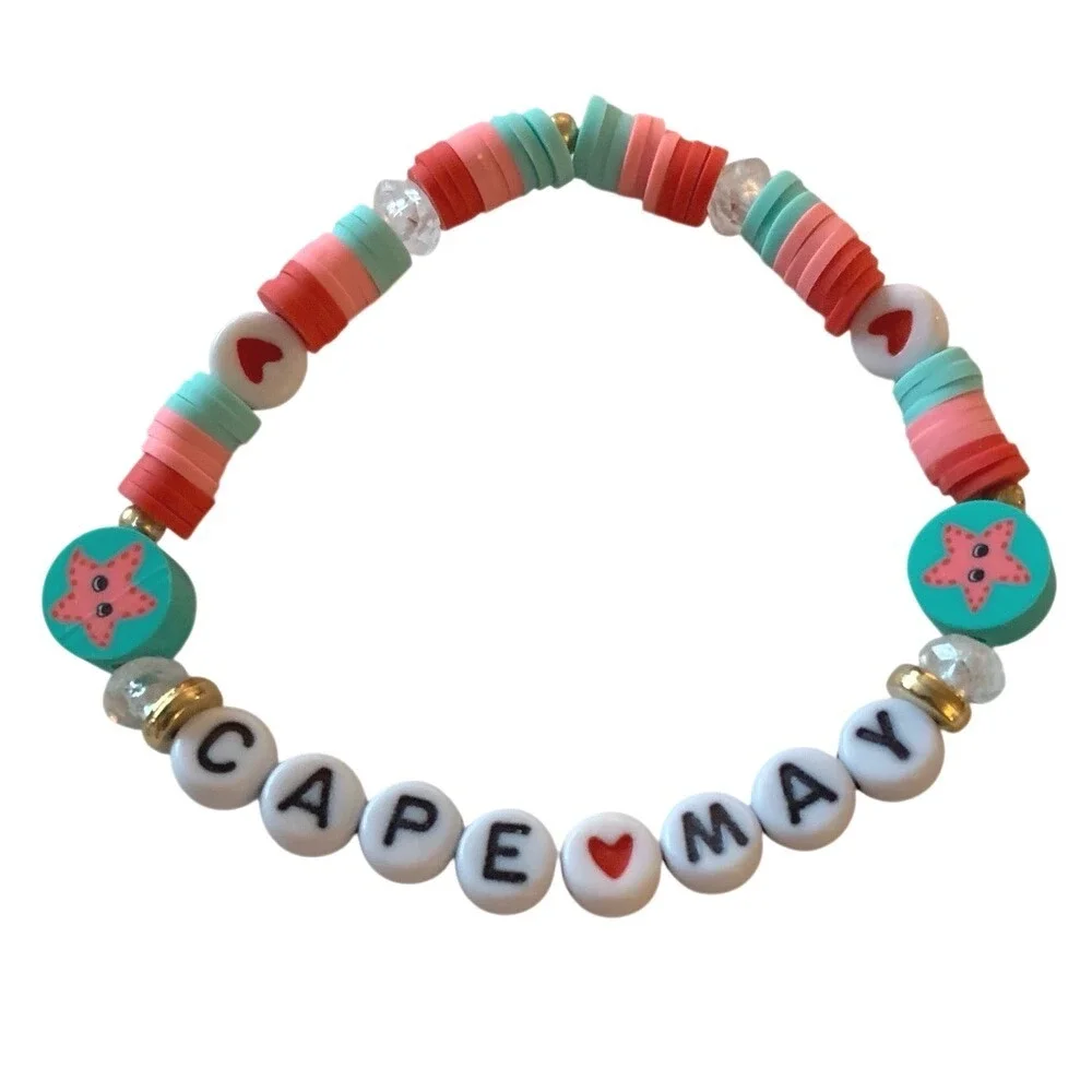 Pink and Blue Beaded Jewelry Bracelet‎